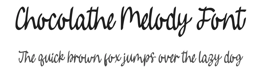 Chocolathe Melody Font by fourtypestd — Script Handwritten Font