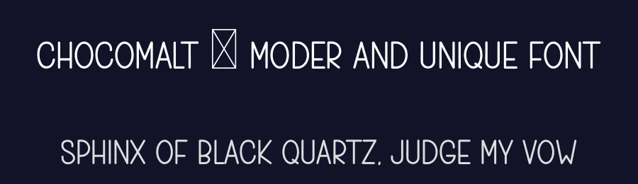 Chocomalt – Moder And Unique Font by freshtypeink — Display Font — thumbnail 2