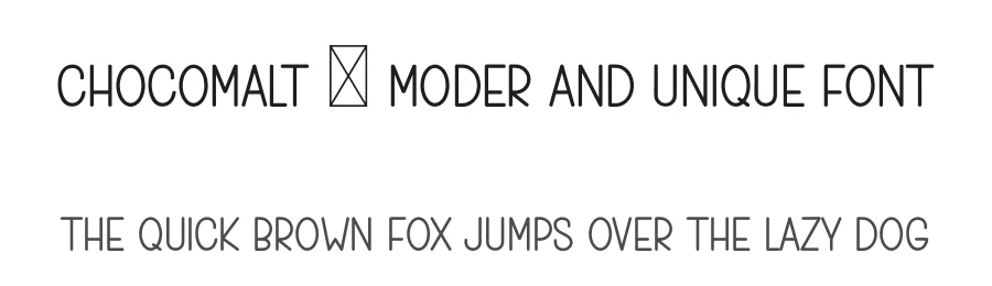 Chocomalt – Moder And Unique Font by freshtypeink — Display Font