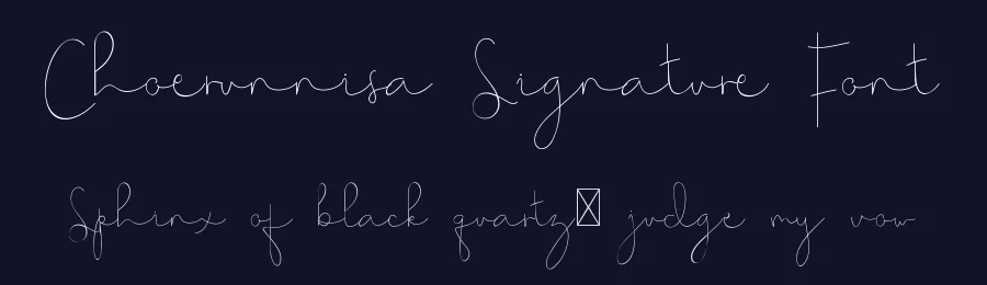 Choerunnisa Signature Font by edricstudio — Script Handwritten Font — thumbnail 2