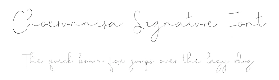 Choerunnisa Signature Font by edricstudio — Script Handwritten Font