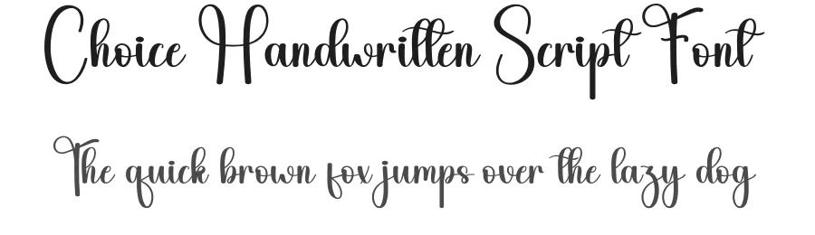 Choice Handwritten Script Font by andikastudio — Script Handwritten Font