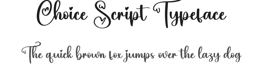 Choice Script Typeface by creativeletter — Script Handwritten Font