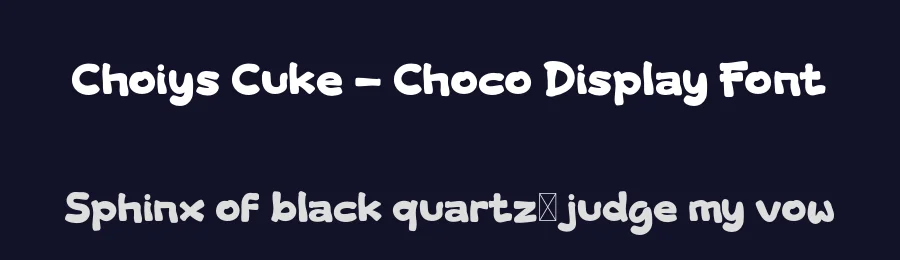 Choiys Cuke – Choco Display Font by productype — Decorative Font — thumbnail 2