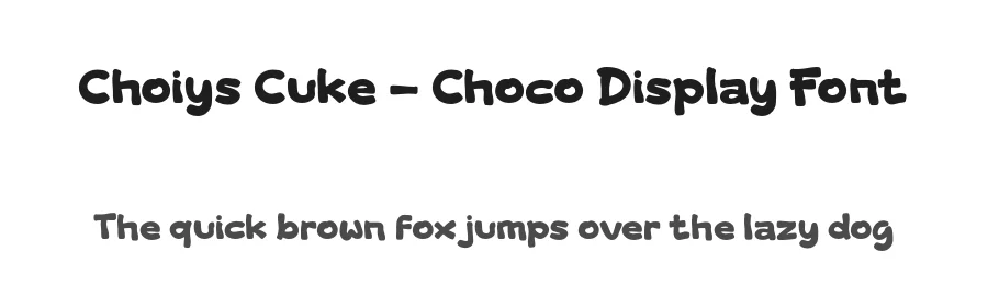 Choiys Cuke – Choco Display Font by productype — Decorative Font
