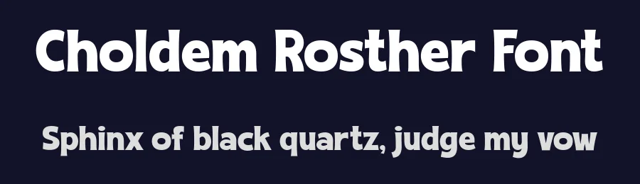 Choldem Rosther Font by afkaristudio — Display Font — thumbnail 2