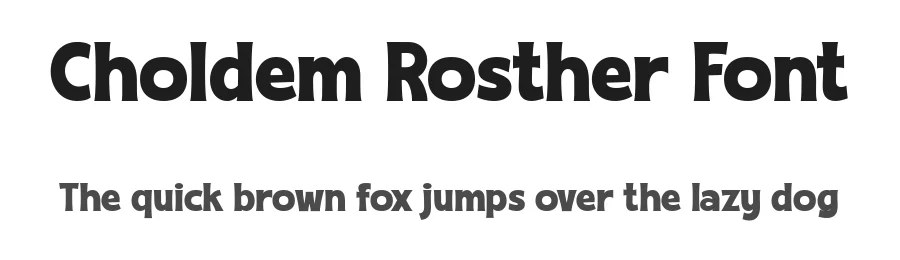Choldem Rosther Font by afkaristudio — Display Font