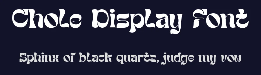 Chole Display Font by Graphicxell — Display Font — thumbnail 2