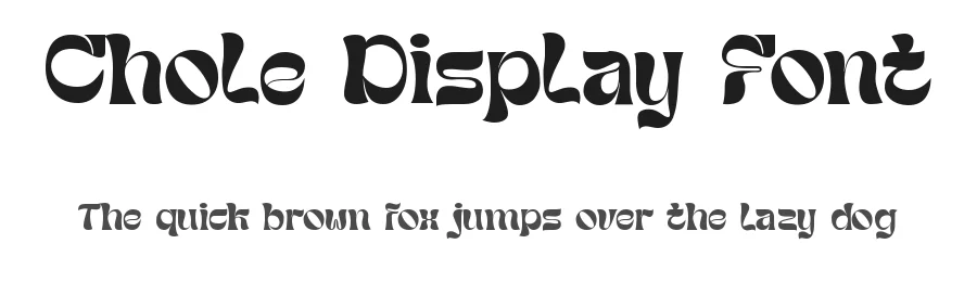 Chole Display Font by Graphicxell — Display Font