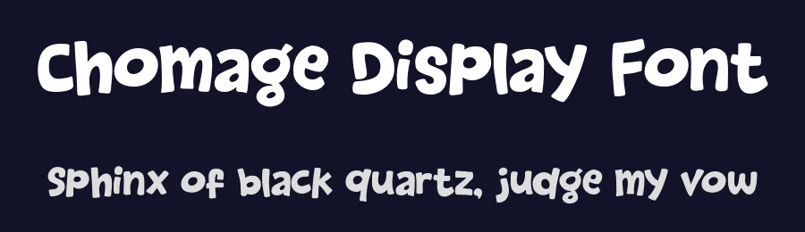Chomage Display Font by Khurasan — Display Font — thumbnail 2