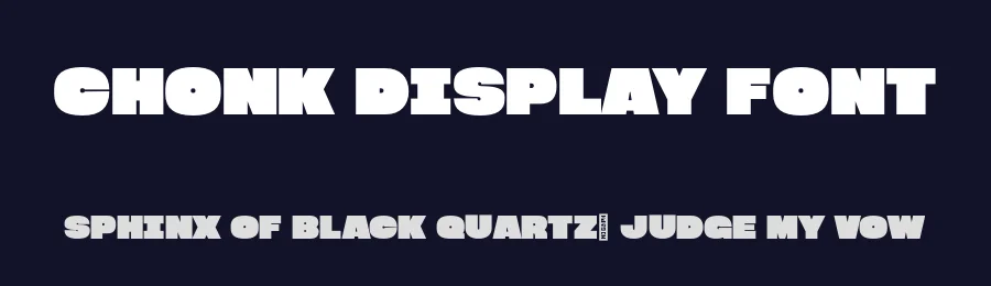 Chonk Display Font by Justin Penner — Display Font — thumbnail 2