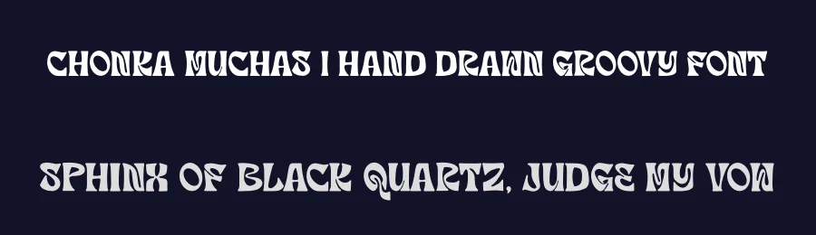 Chonka Muchas | Hand Drawn Groovy Font by Gracetypestudio — Script Handwritten Font — thumbnail 2
