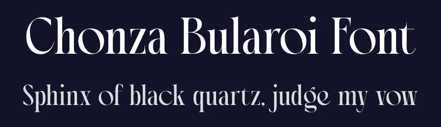 Chonza Bularoi Font by timelesstype.co — Display Font — thumbnail 2