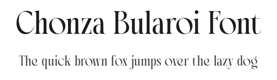 Chonza Bularoi Font by timelesstype.co — Display Font