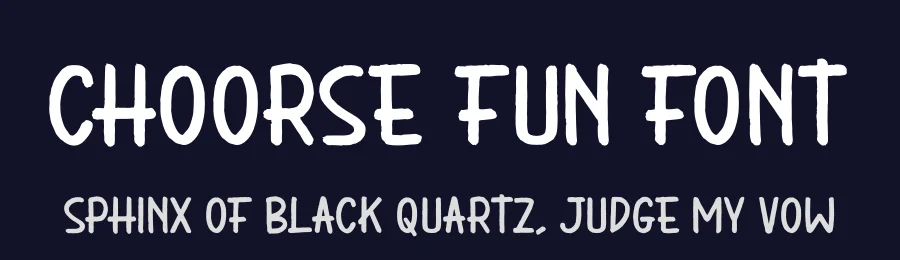 Choorse Fun Font by glorytype — Display Font — thumbnail 2