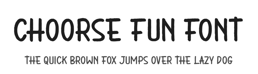Choorse Fun Font by glorytype — Display Font