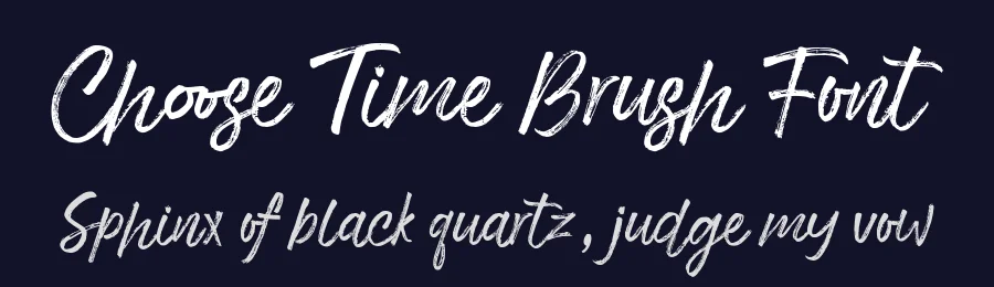 Choose Time Brush Font by stripesstudio — Script Handwritten Font — thumbnail 2