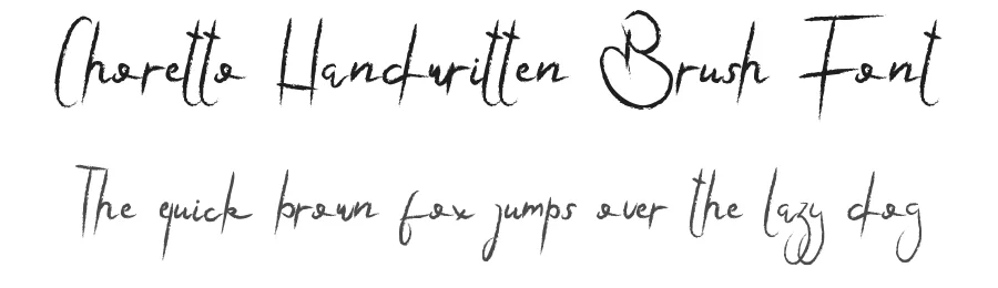 Choretto Handwritten Brush Font by edricstudio — Script Handwritten Font