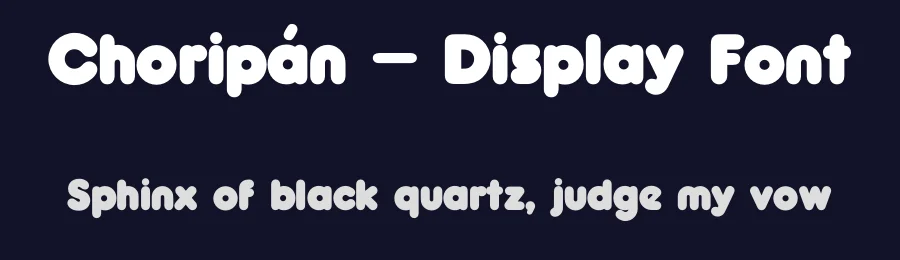 Choripán – Display Font by Rafael Nascimento — Sans Serif Font — thumbnail 2