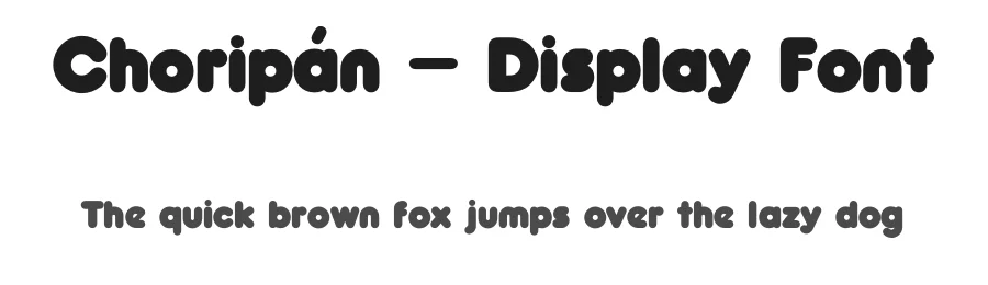 Choripán – Display Font by Rafael Nascimento — Sans Serif Font