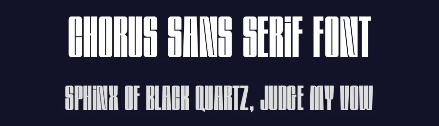 Chorus Sans Serif Font by Dazor — Sans Serif Font — thumbnail 2
