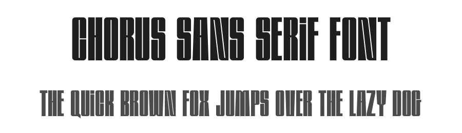 Chorus Sans Serif Font by Dazor — Sans Serif Font