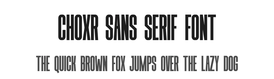 Choxr Sans Serif Font by Almarkhatype Studio — Sans Serif Font