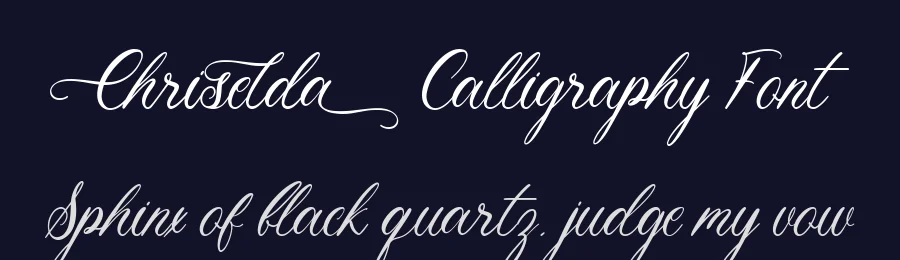 Chriselda Calligraphy Font by fikryal — Script Handwritten Font — thumbnail 2