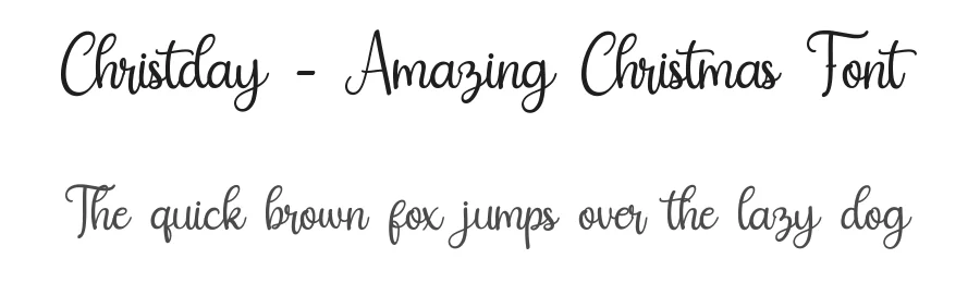 Christday – Amazing Christmas Font by bearydsgn — Script Handwritten Font