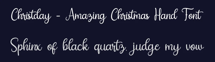 Christday – Amazing Christmas Hand Font by Beary Type Studio — Script Handwritten Font — thumbnail 2