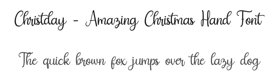 Christday โ Amazing Christmas Hand Font by Beary Type Studio โ Script Handwritten Font