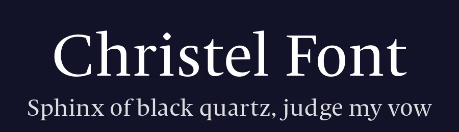 Christel Font by Stereotypes — Serif Font — thumbnail 2