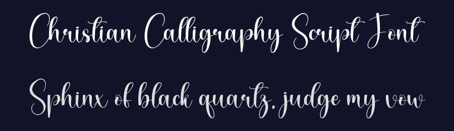 Christian Calligraphy Script Font by creativeletter — Script Handwritten Font — thumbnail 2