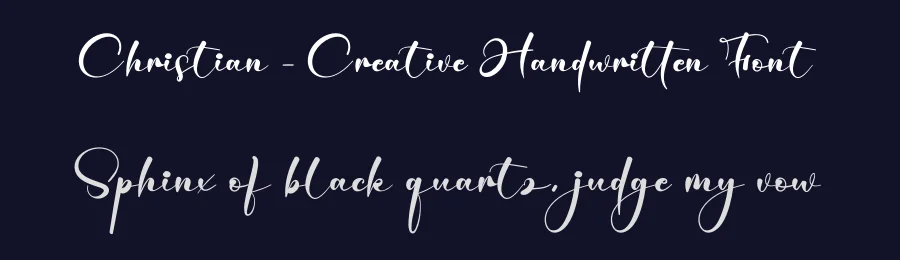 Christian – Creative Handwritten Font by creativeletter — Script Handwritten Font — thumbnail 2