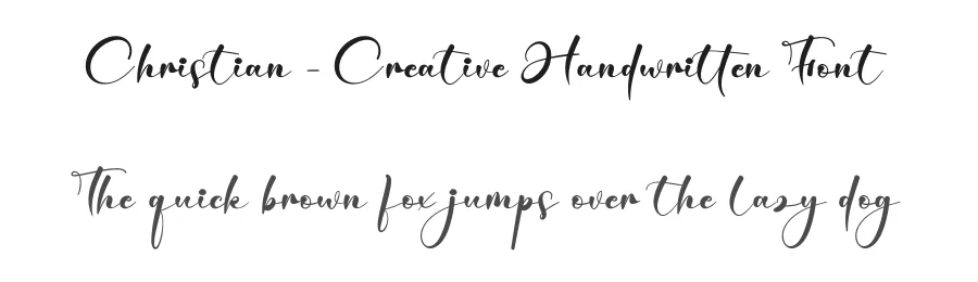 Christian – Creative Handwritten Font by creativeletter — Script Handwritten Font