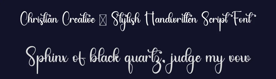 Christian Creative – Stylish Handwritten Script Font by freshtypeink — Script Handwritten Font — thumbnail 2