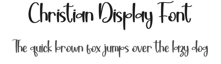 Christian Display Font by creativeletter — Display Font
