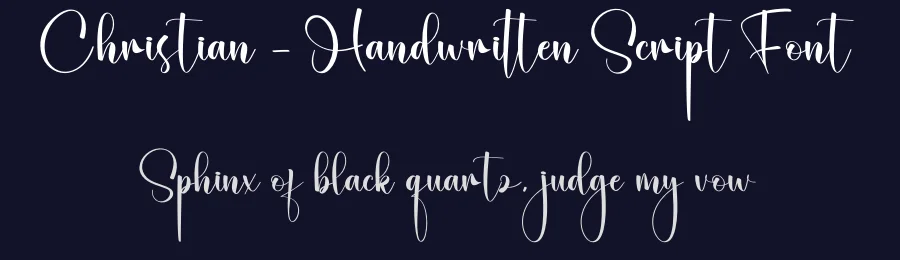 Christian – Handwritten Script Font by creativeletter — Script Handwritten Font — thumbnail 2