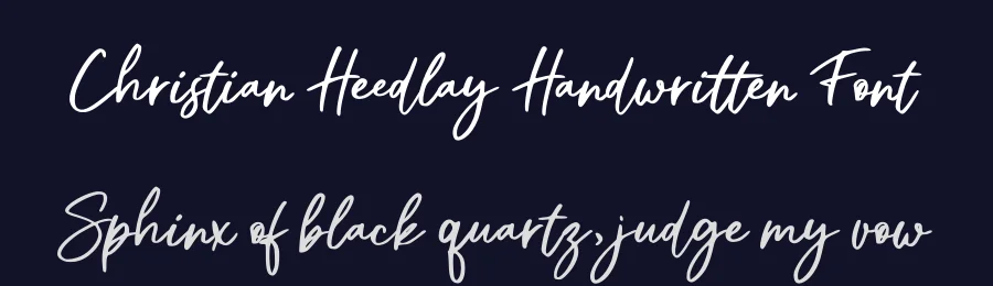 Christian Heedlay Handwritten Font by letterenastudios — Script Handwritten Font — thumbnail 2