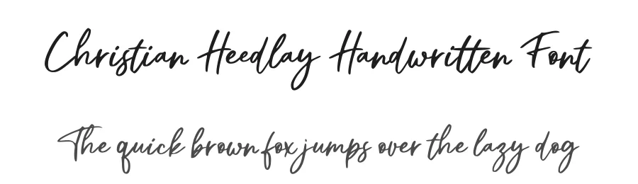 Christian Heedlay Handwritten Font by letterenastudios — Script Handwritten Font