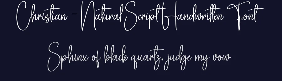 Christian – Natural Script Handwritten Font by creativeletter — Script Handwritten Font — thumbnail 2