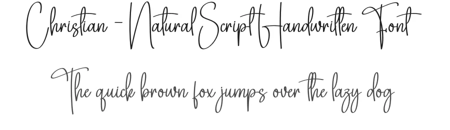 Christian – Natural Script Handwritten Font by creativeletter — Script Handwritten Font