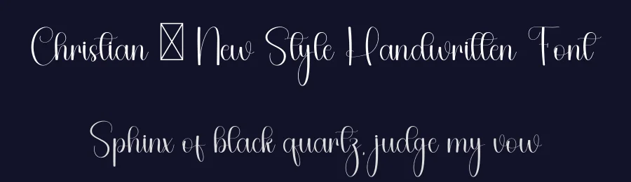 Christian – New Style Handwritten Font by freshtypeink — Script Handwritten Font — thumbnail 2