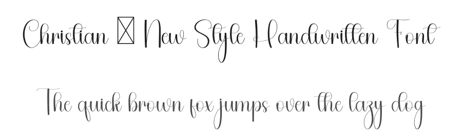 Christian – New Style Handwritten Font by freshtypeink — Script Handwritten Font