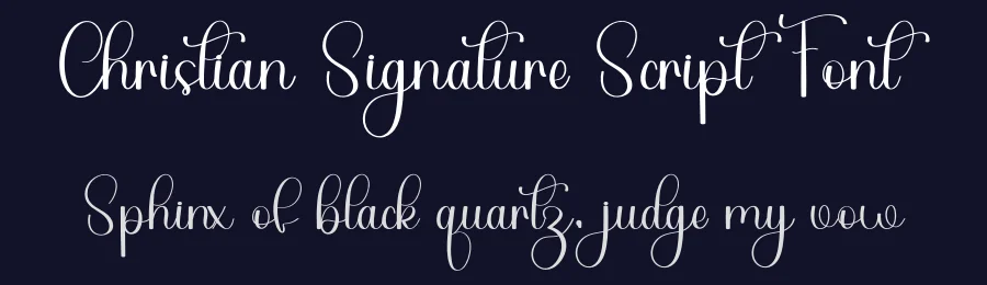 Christian Signature Script Font by freshtypeink — Decorative Font — thumbnail 2