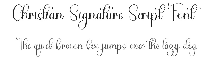 Christian Signature Script Font by freshtypeink — Decorative Font