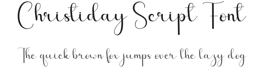Christiday Script Font by andikastudio — Script Handwritten Font