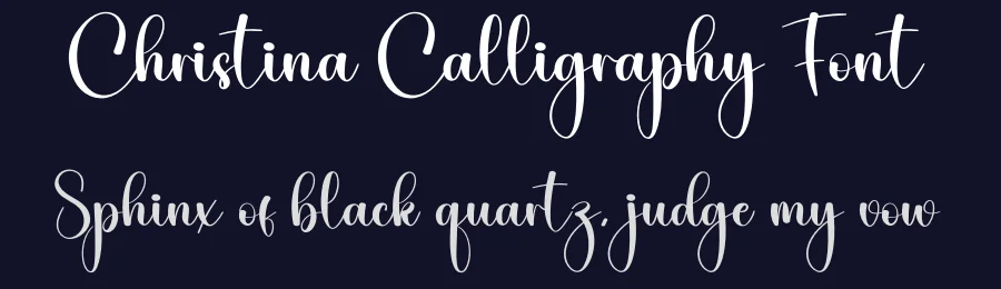 Christina Calligraphy Font by creativeletter — Script Handwritten Font — thumbnail 2