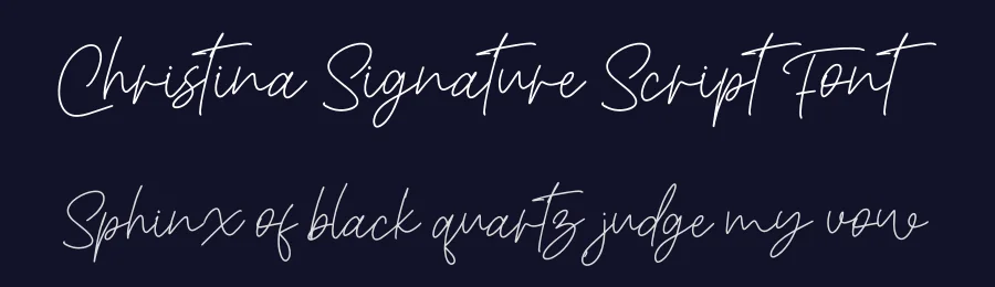 Christina Signature Script Font by letterenastudios — Script Handwritten Font — thumbnail 2