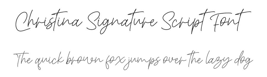 Christina Signature Script Font by letterenastudios — Script Handwritten Font
